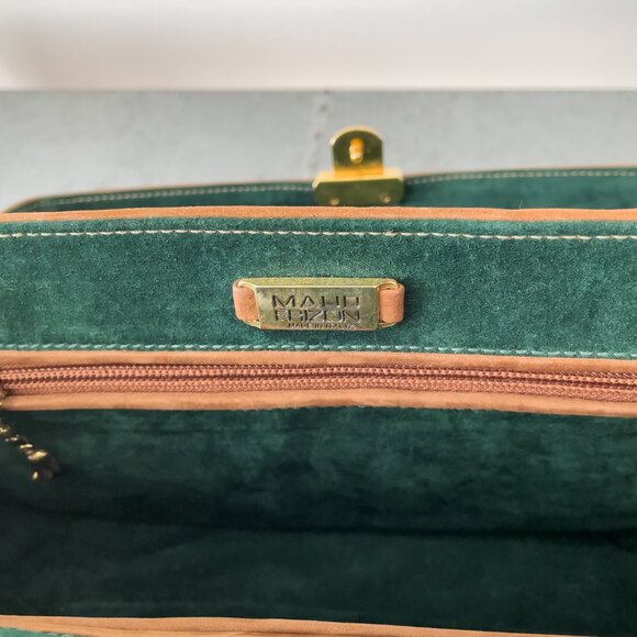 MAUD FRIZON Rare Nubuk Suede Box Handbag - Picture 11 of 11